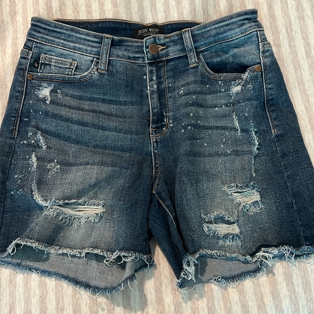 Just blue shorts